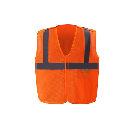 2W International Orange Five Point Breakaway Vest, Medium, Orange, Class 2 B320C-2 M
